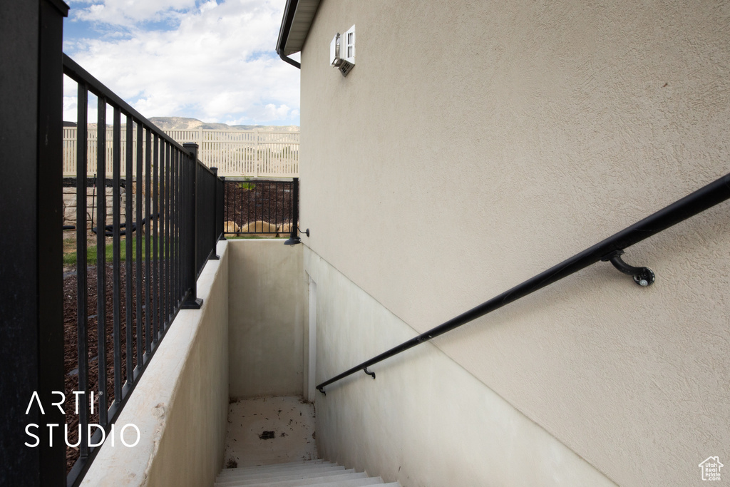 View of stairs