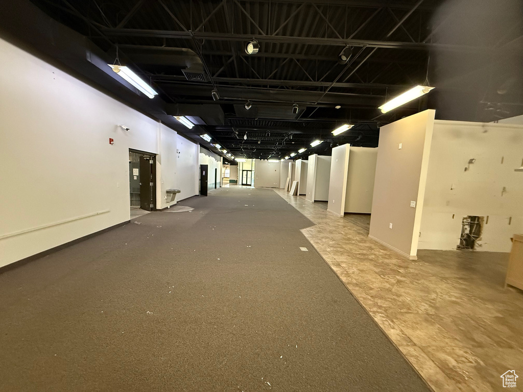 Interior space featuring baseboards