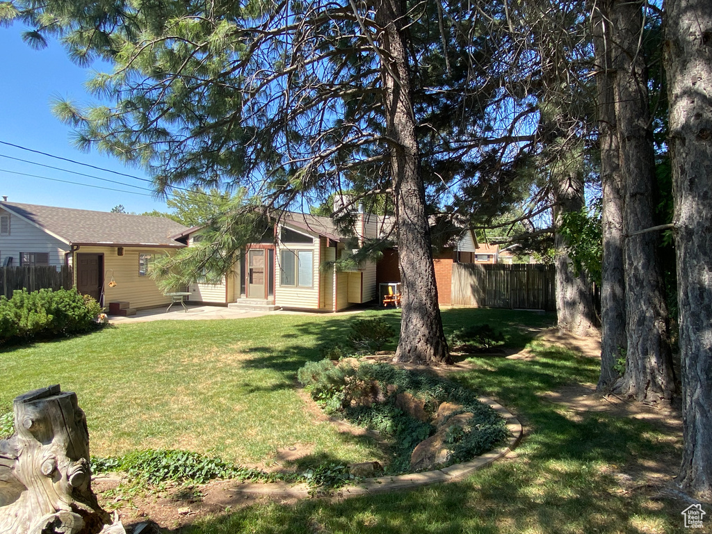 View of yard featuring a patio area