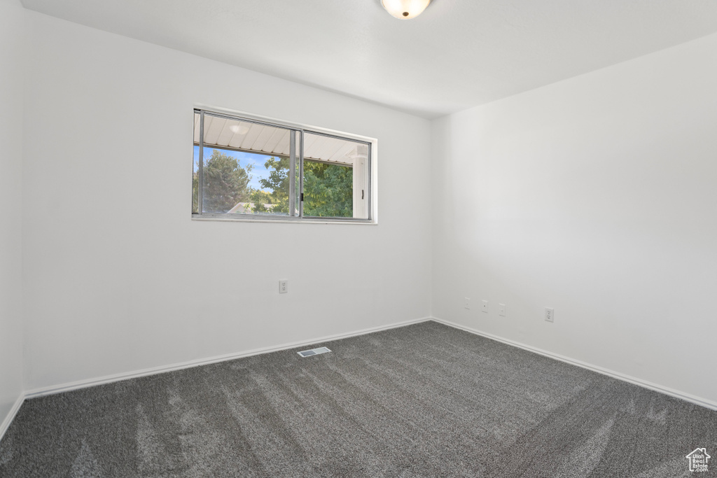 Unfurnished room featuring carpet