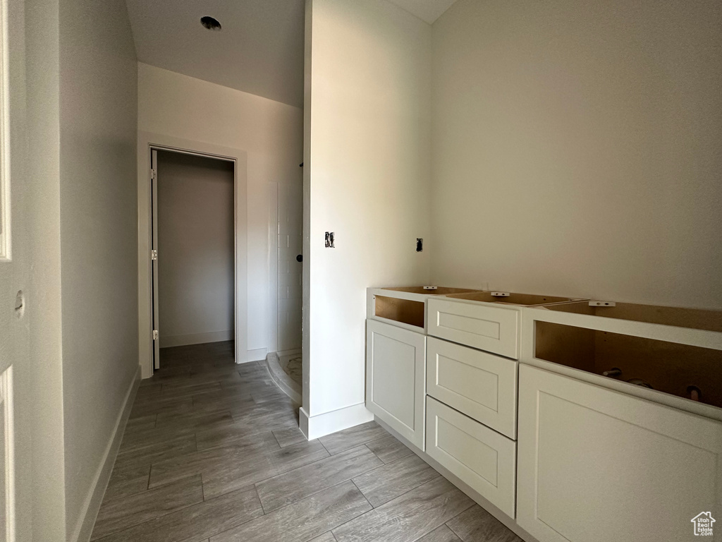 Bathroom featuring hardwood / wood-style floors