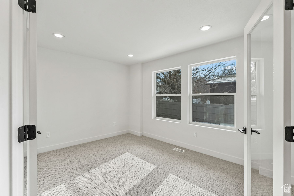 View of carpeted empty room