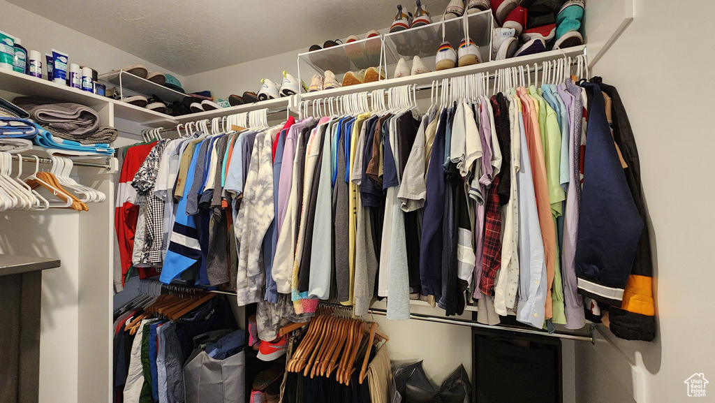 View of spacious closet