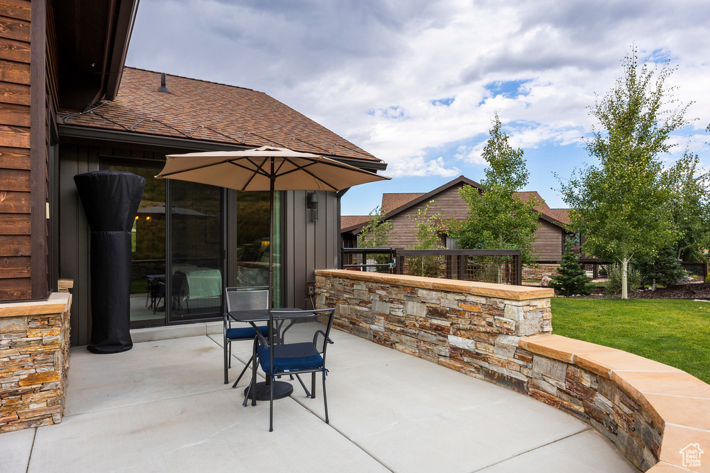 View of patio