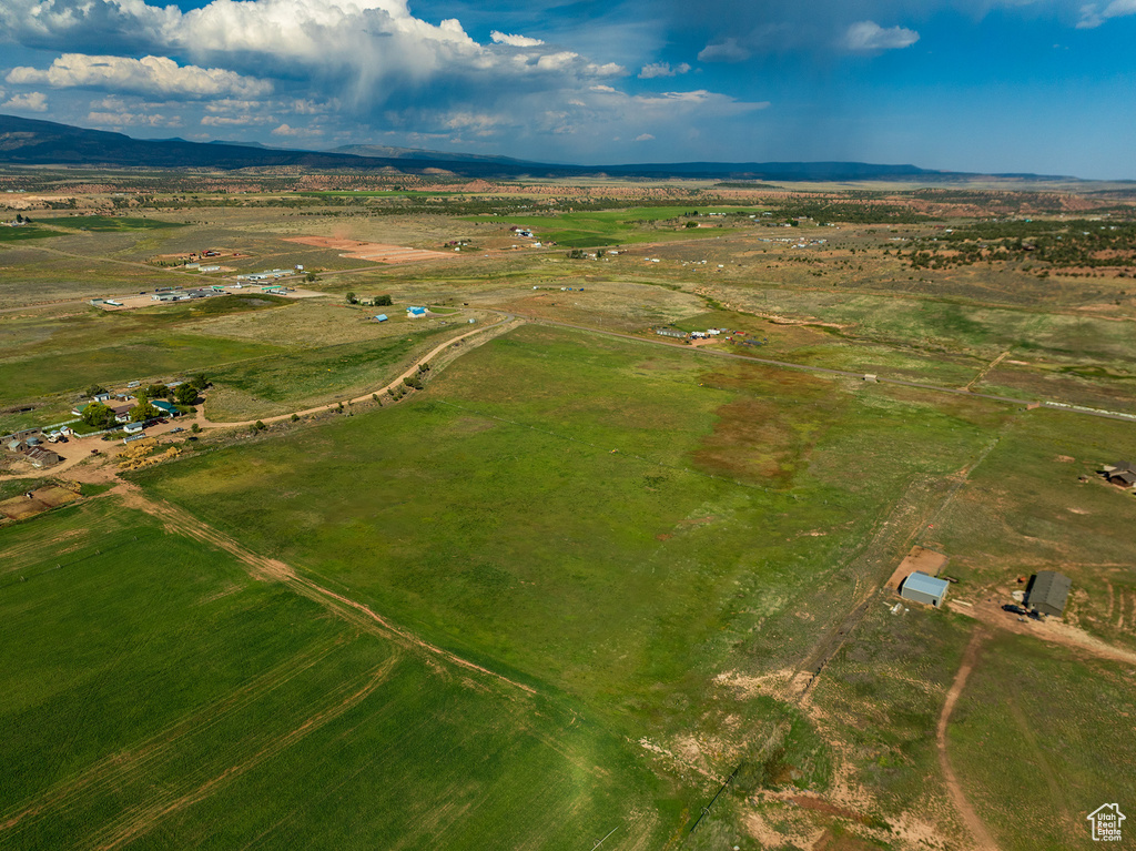 Aerial view with a rural view