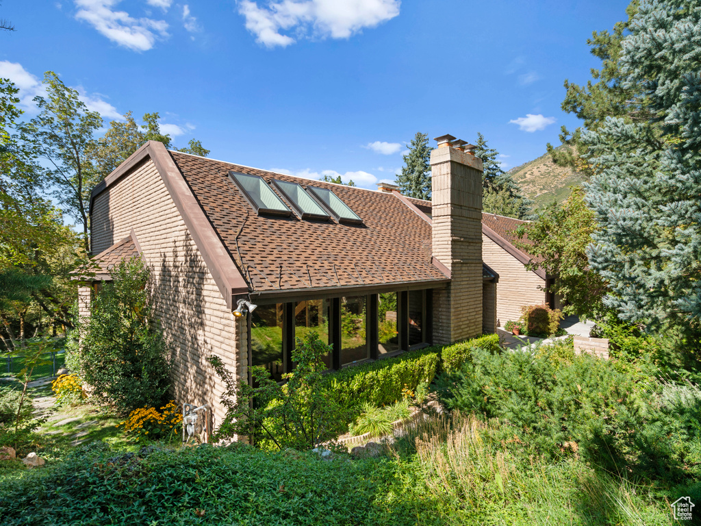 View of rear view of house