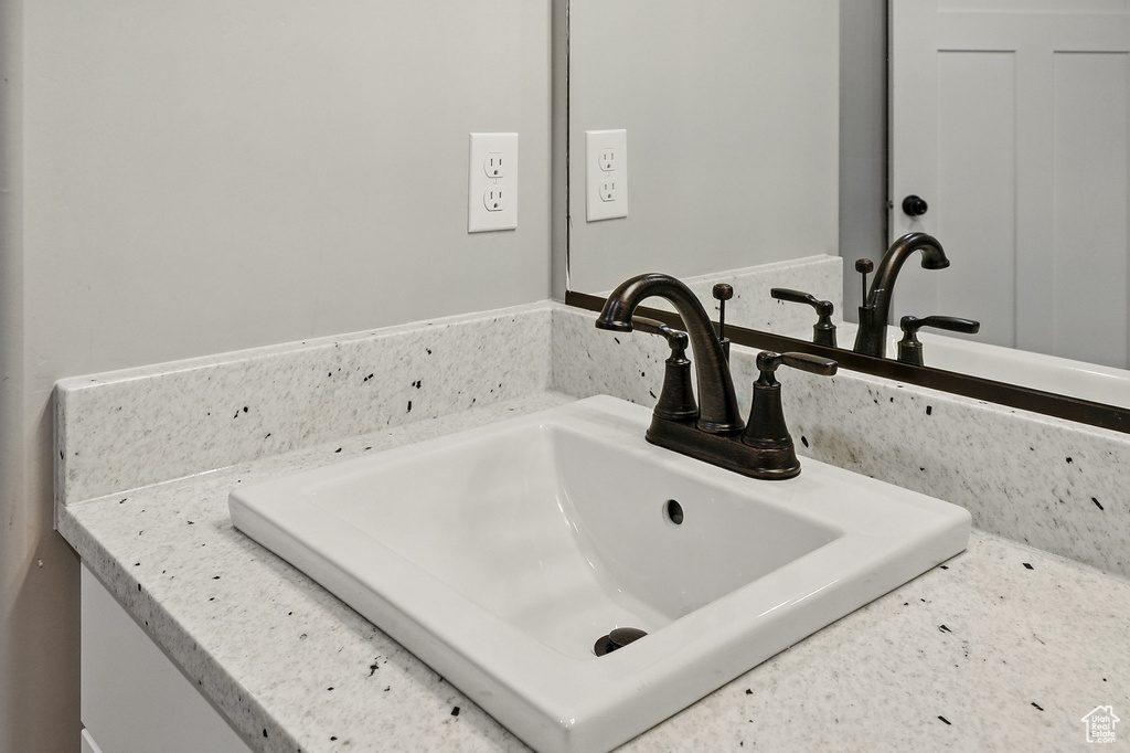 Interior details featuring a sink