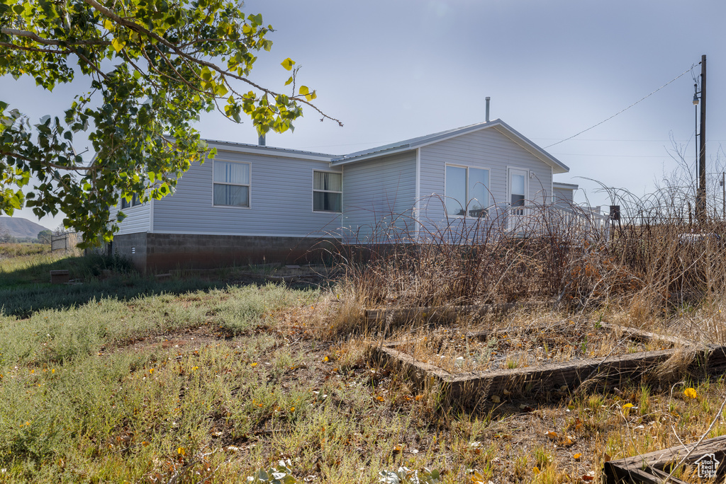 View of back of property