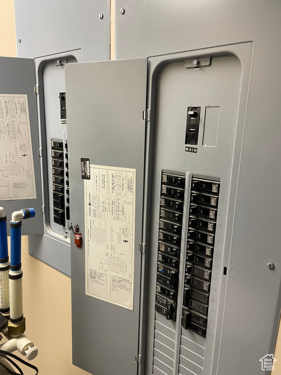 Utility room with electric panel