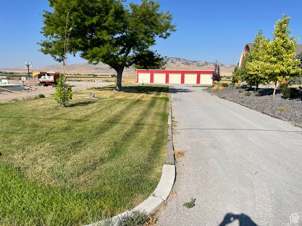 View of street featuring a mountain view