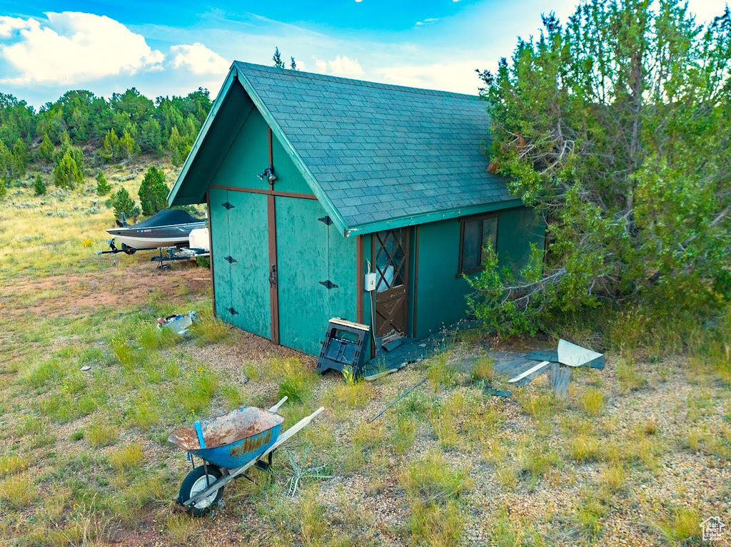 View of outdoor structure