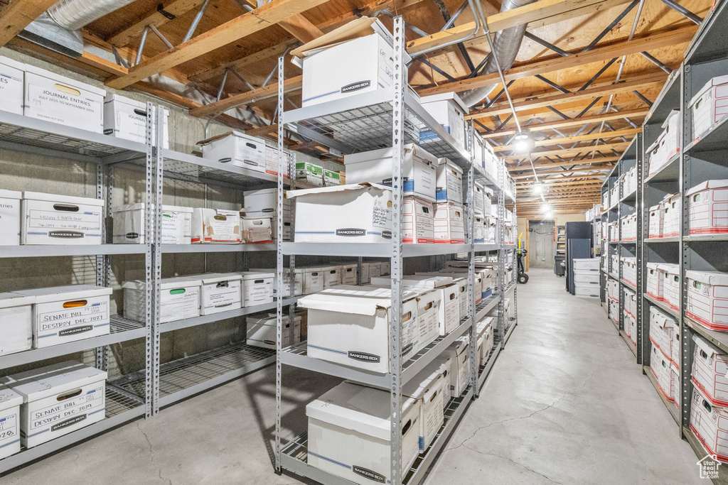 View of storage area