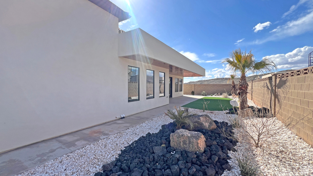 View of yard with a patio area