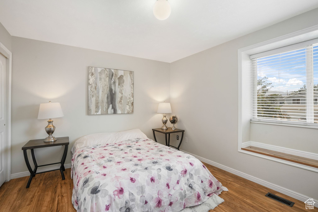 Bedroom featuring hardwood / wood-style floors