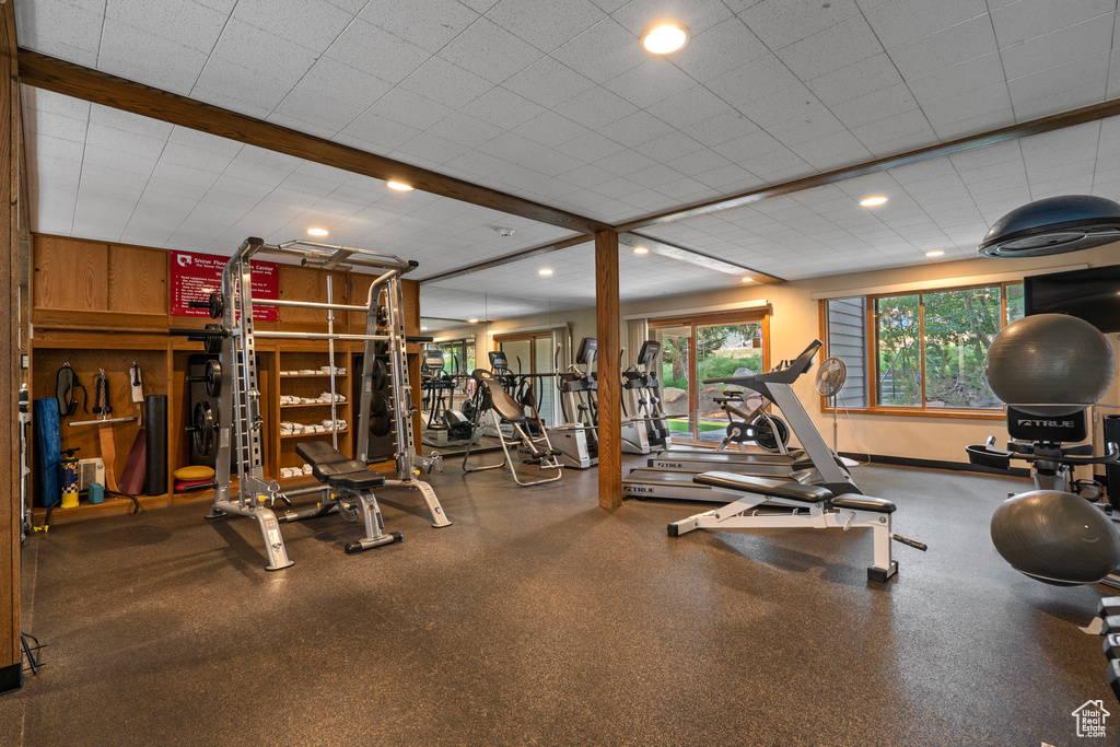 View of exercise room