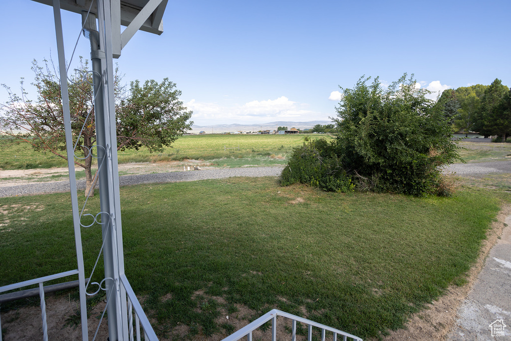 View of yard featuring a rural view