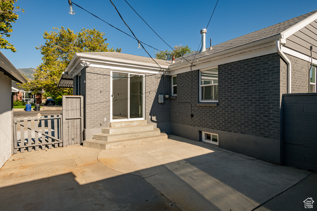 Back of house featuring a patio area