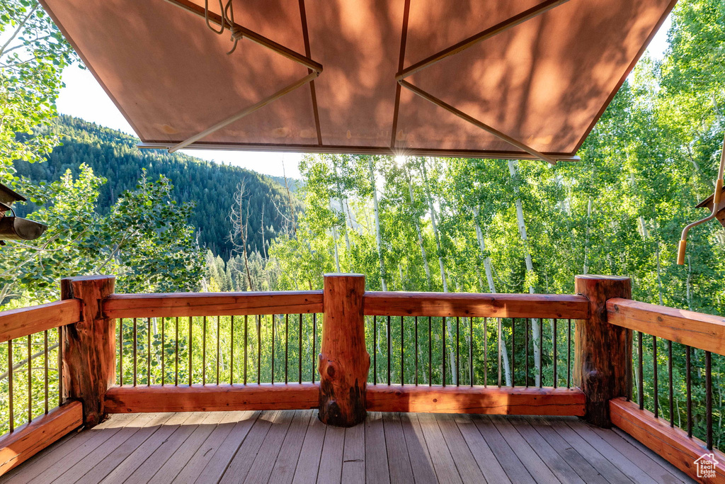 View of deck