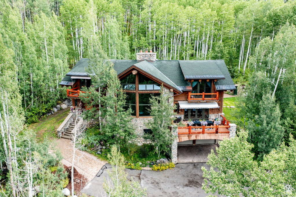 View of back of property