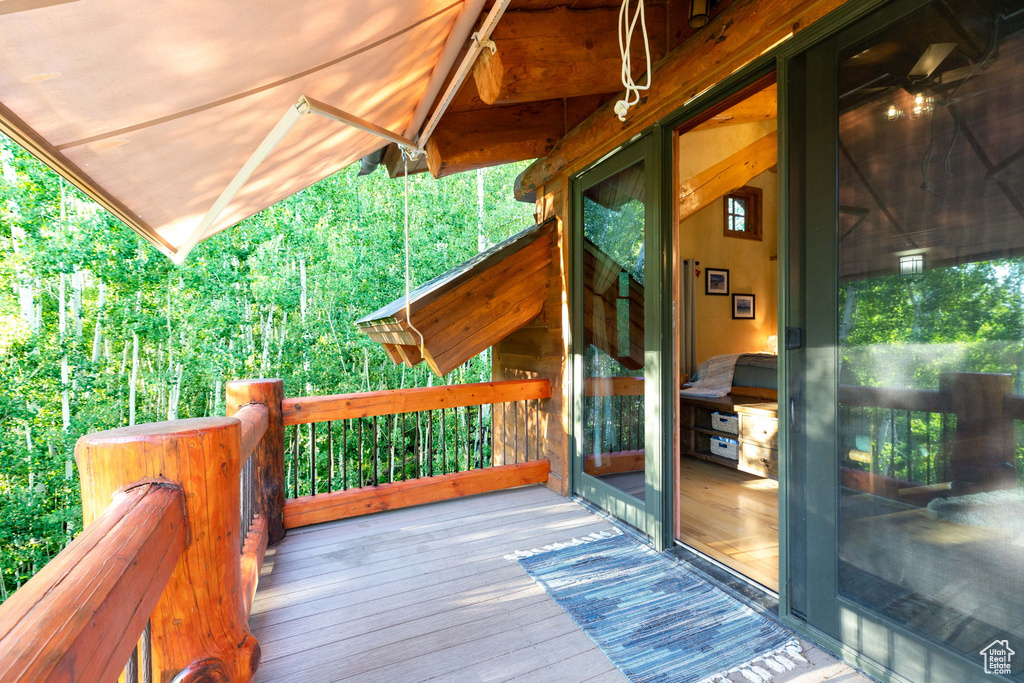 View of deck