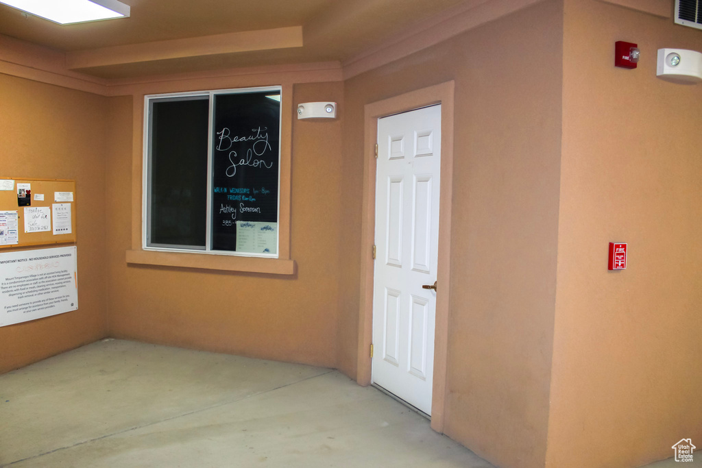 View of entrance to property