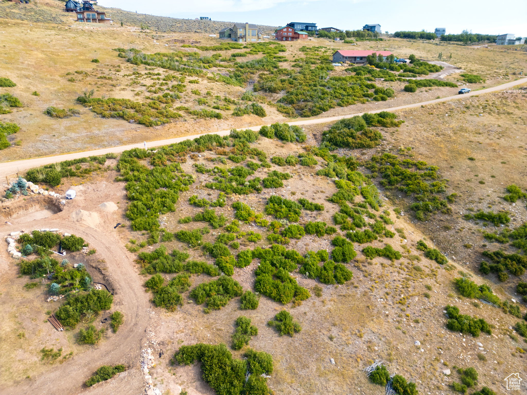 Aerial view featuring a rural view