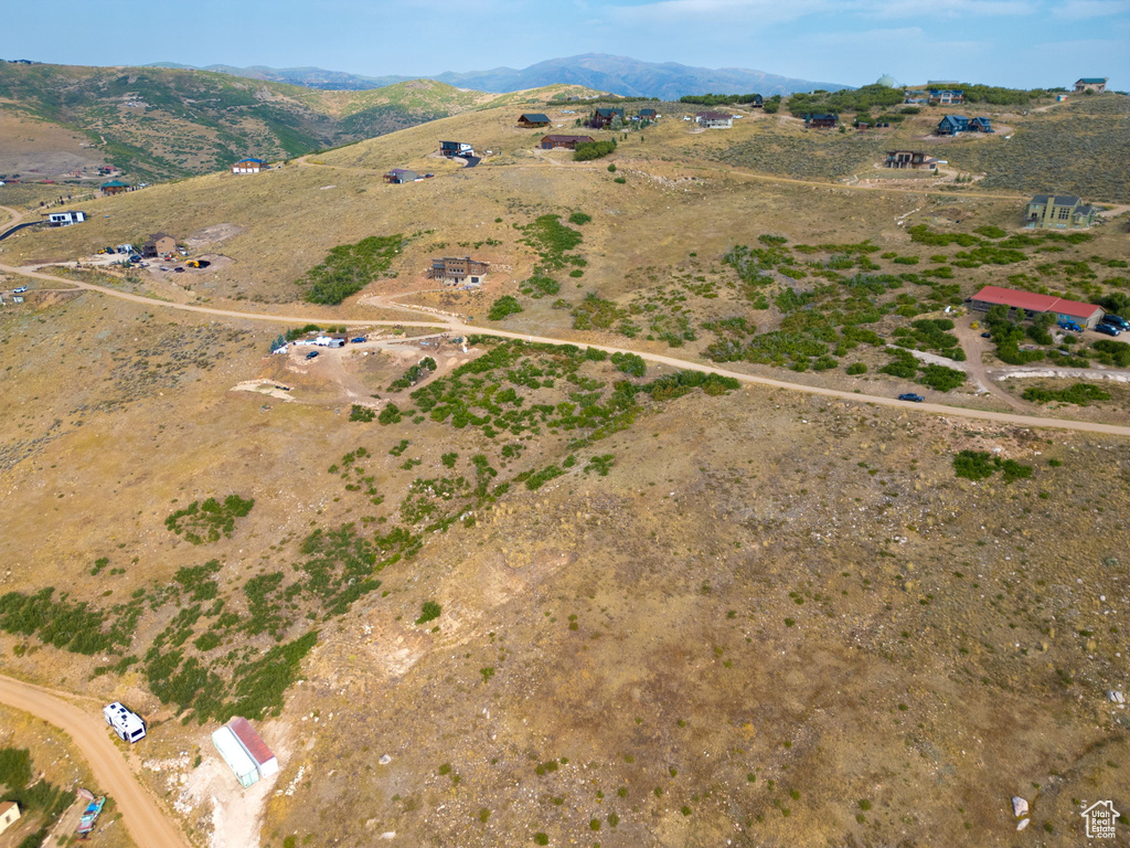 Bird\'s eye view featuring a rural view and a mountain view