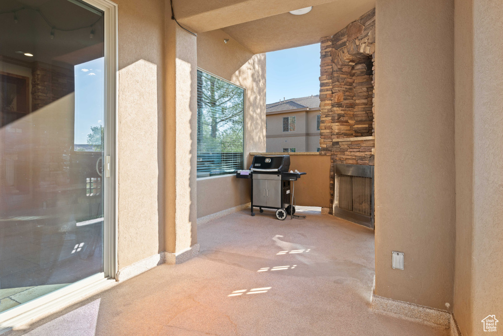 View of patio / terrace featuring area for grilling