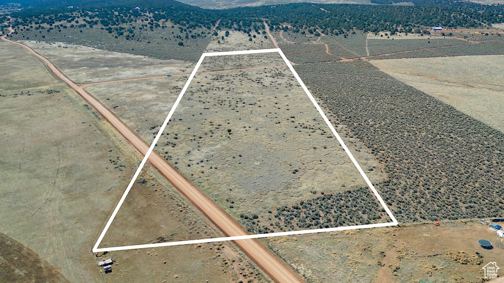 Drone / aerial view featuring a rural view