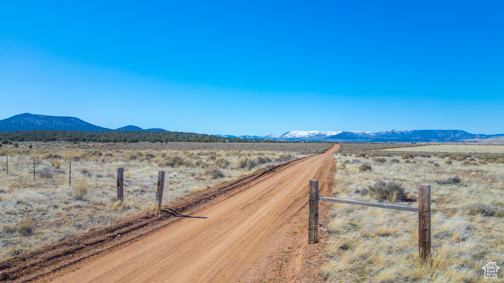 View of mountain feature featuring a rural view