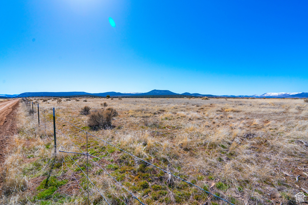 View of mountain feature with a rural view