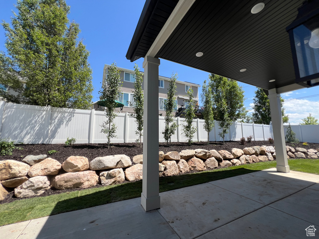 View of patio