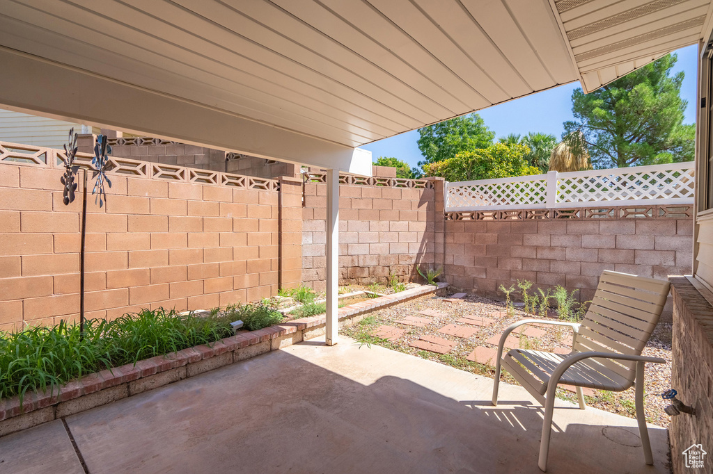 View of patio