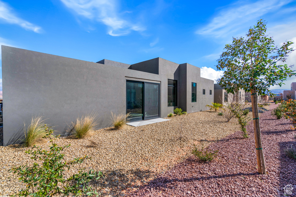 View of back of property