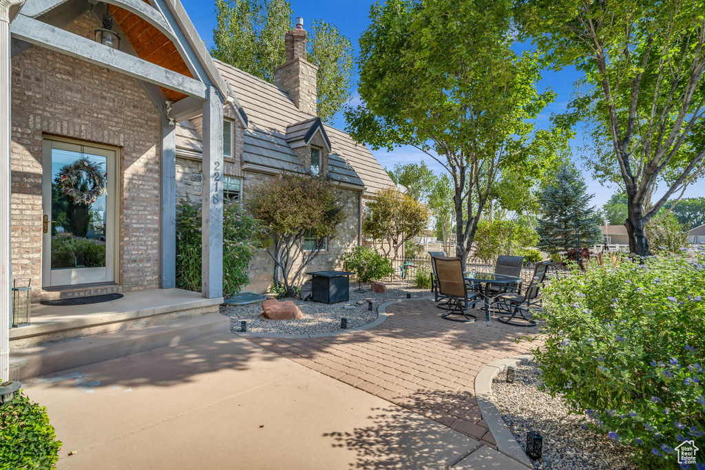 View of patio