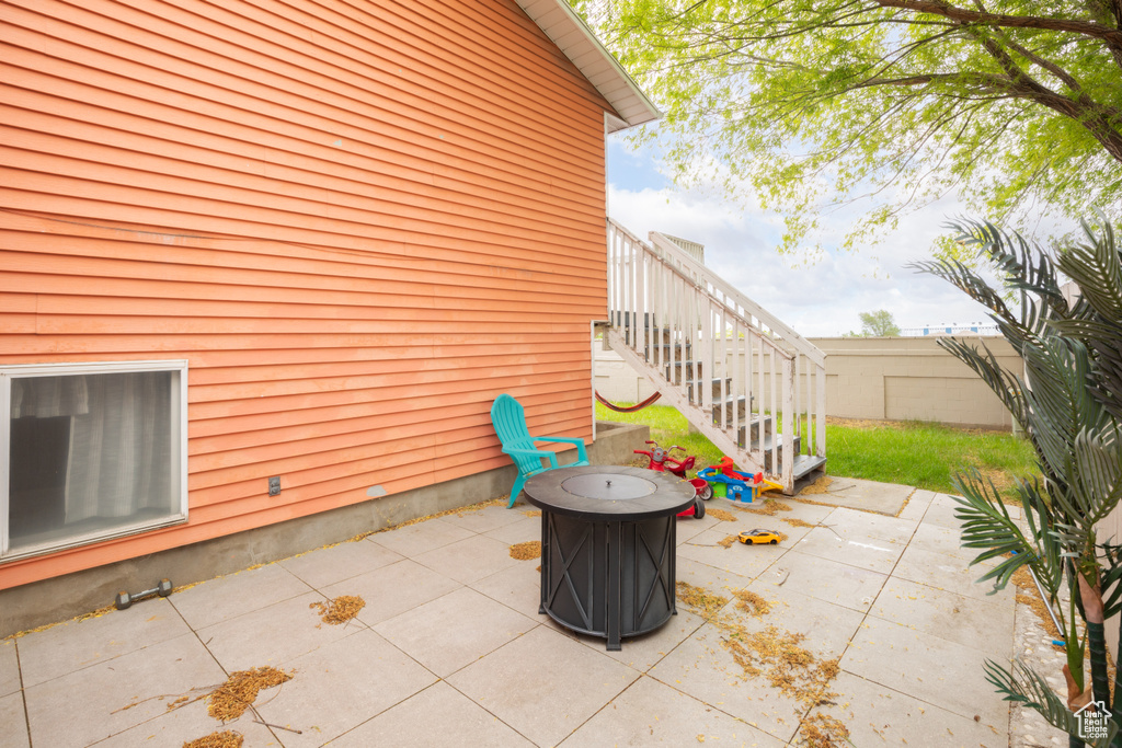 View of patio