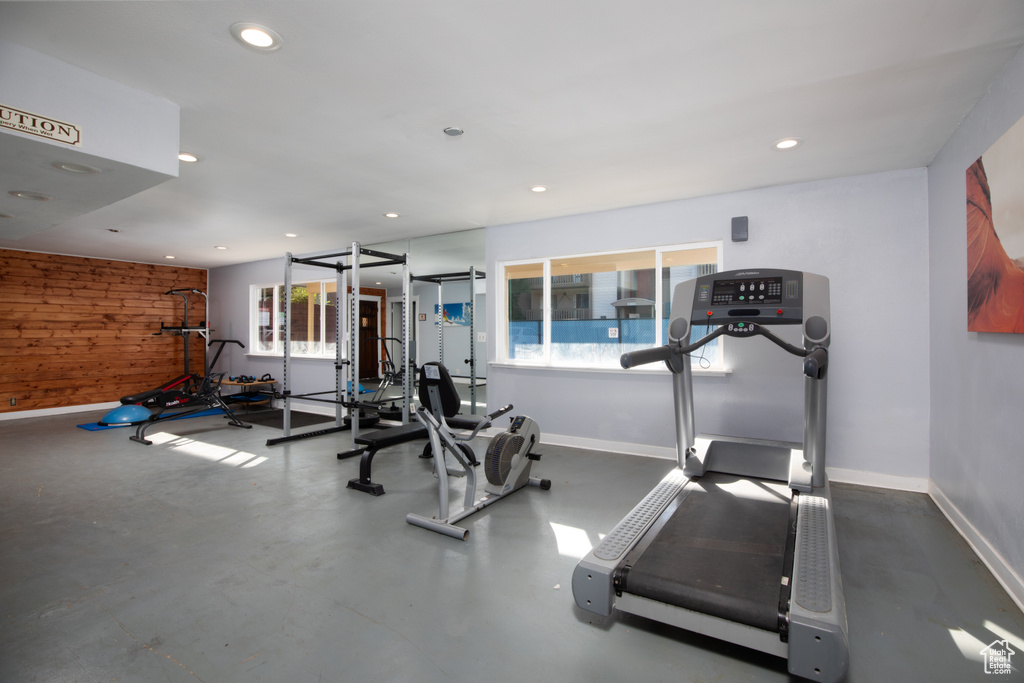 View of workout area