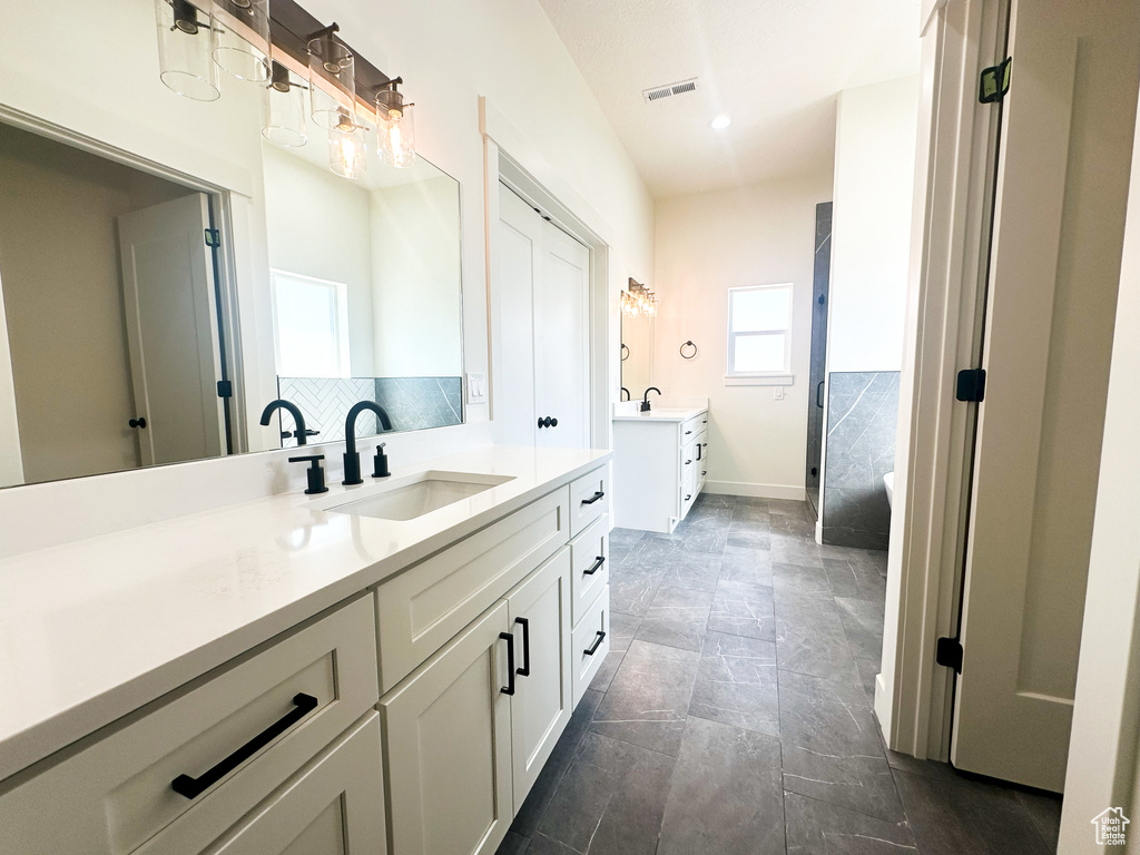 Bathroom featuring vanity