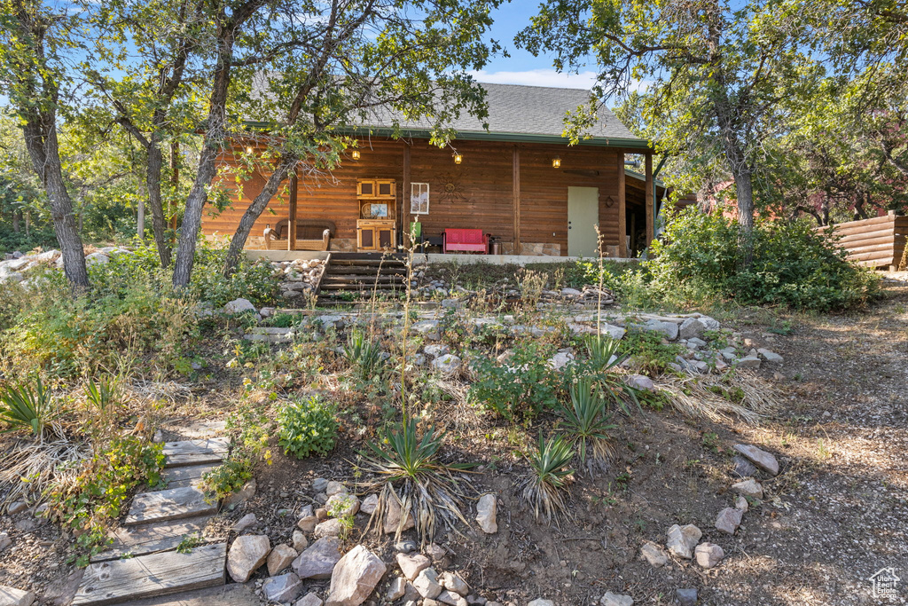 View of rear view of house