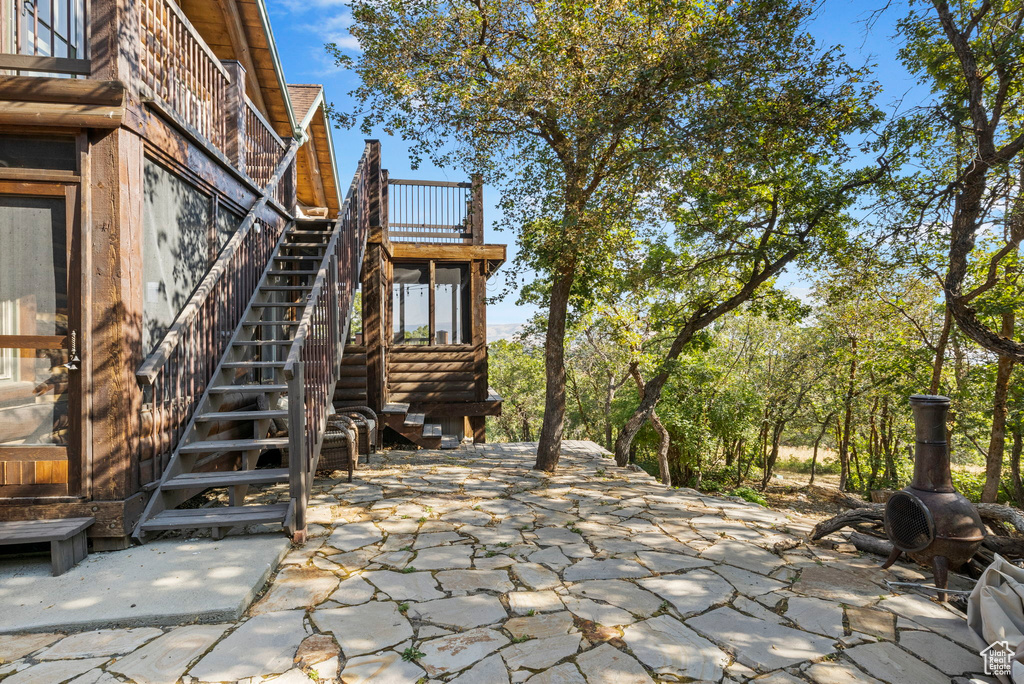 View of patio