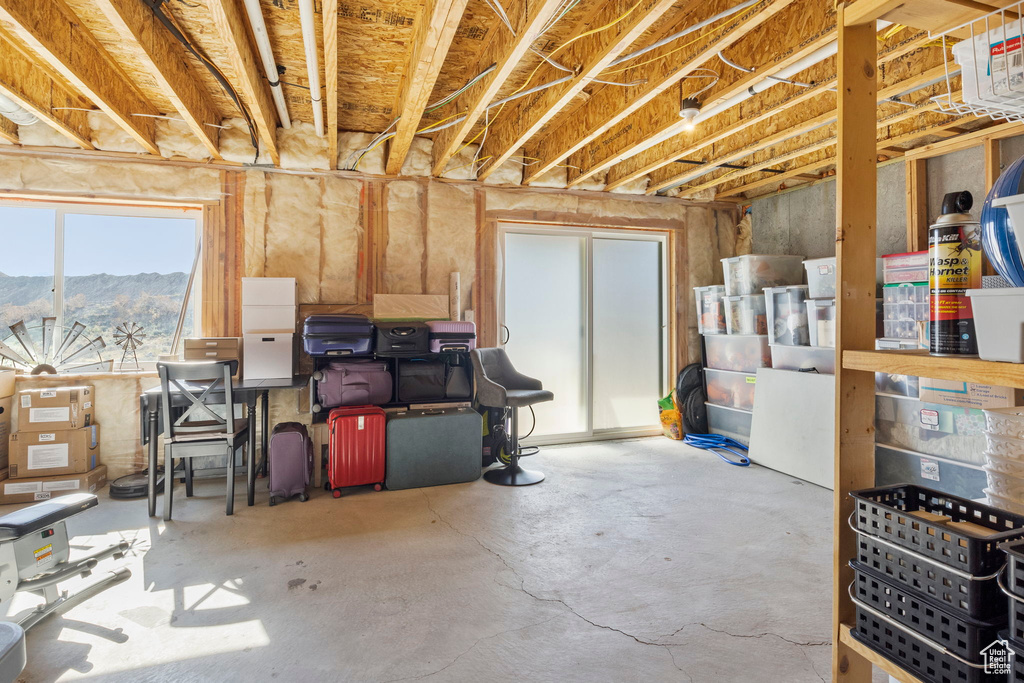 View of basement