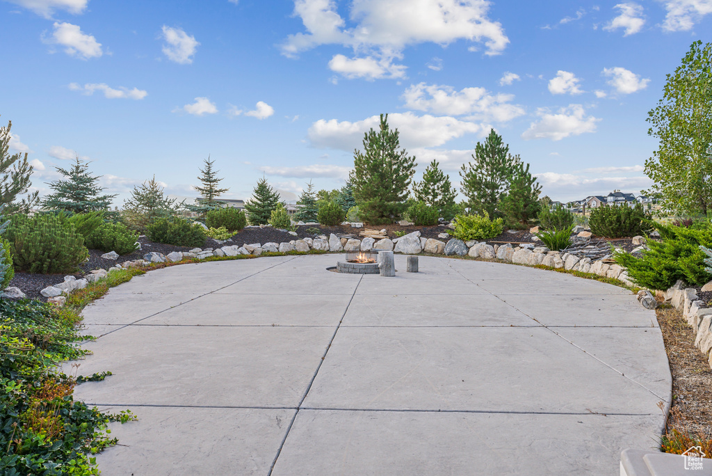 View of patio