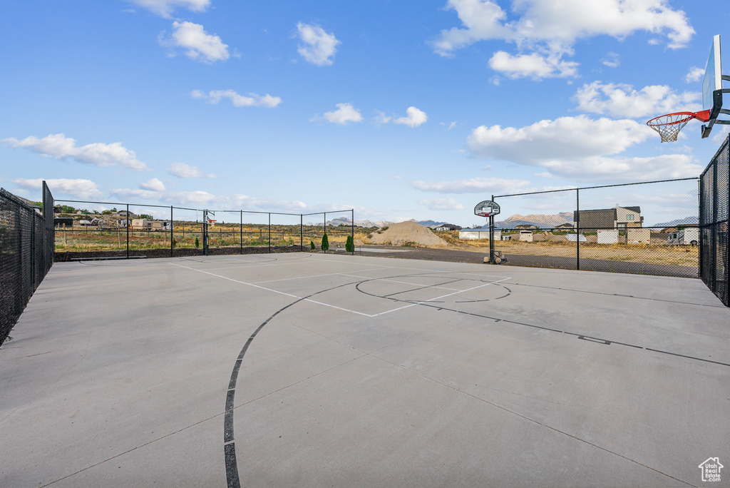 View of basketball court