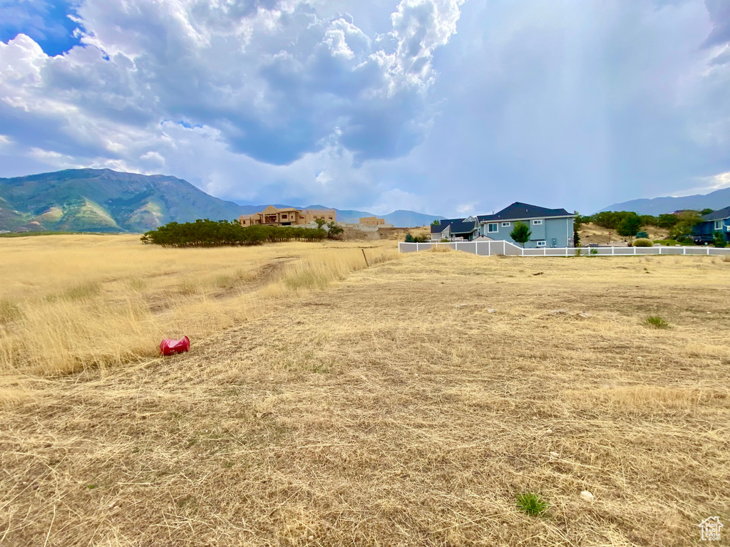 Mountain view with a rural view