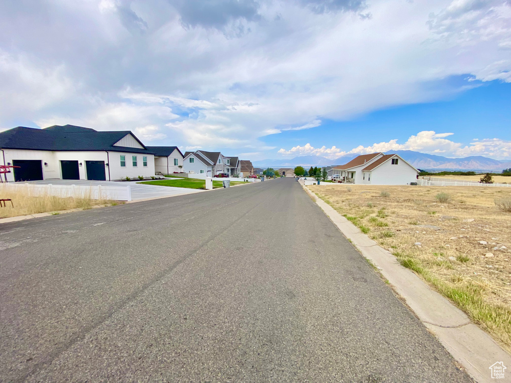 View of road featuring a mountain view