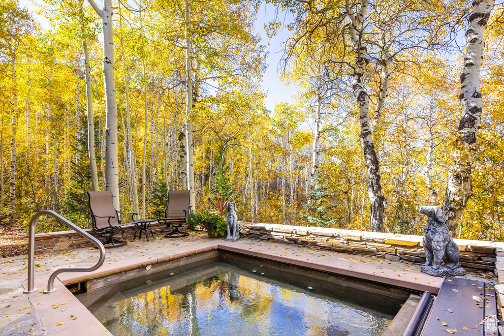 View of pool