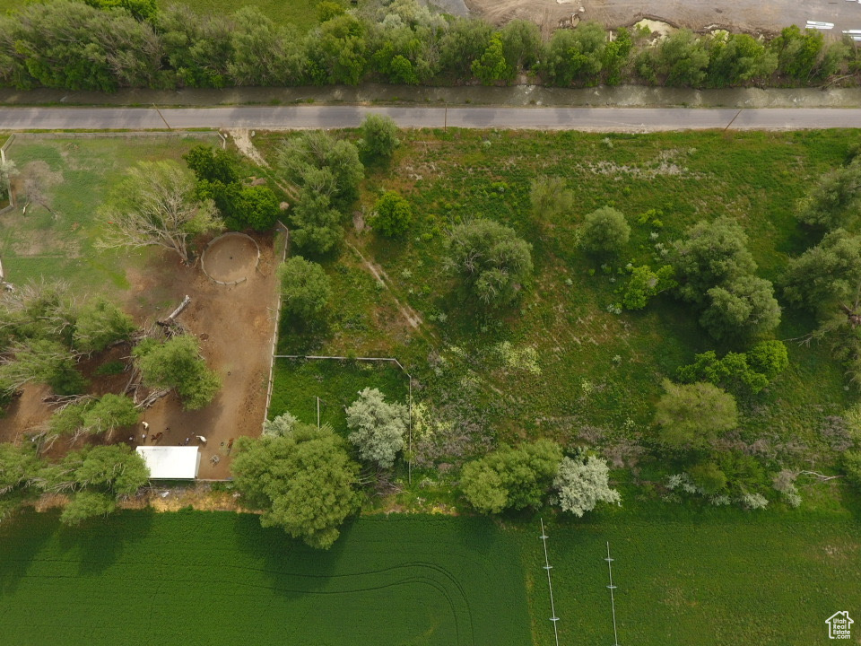 Bird\'s eye view featuring a rural view