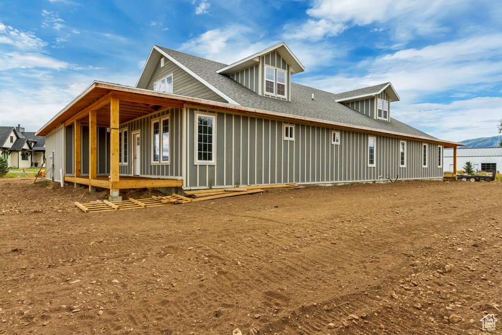 View of back of property