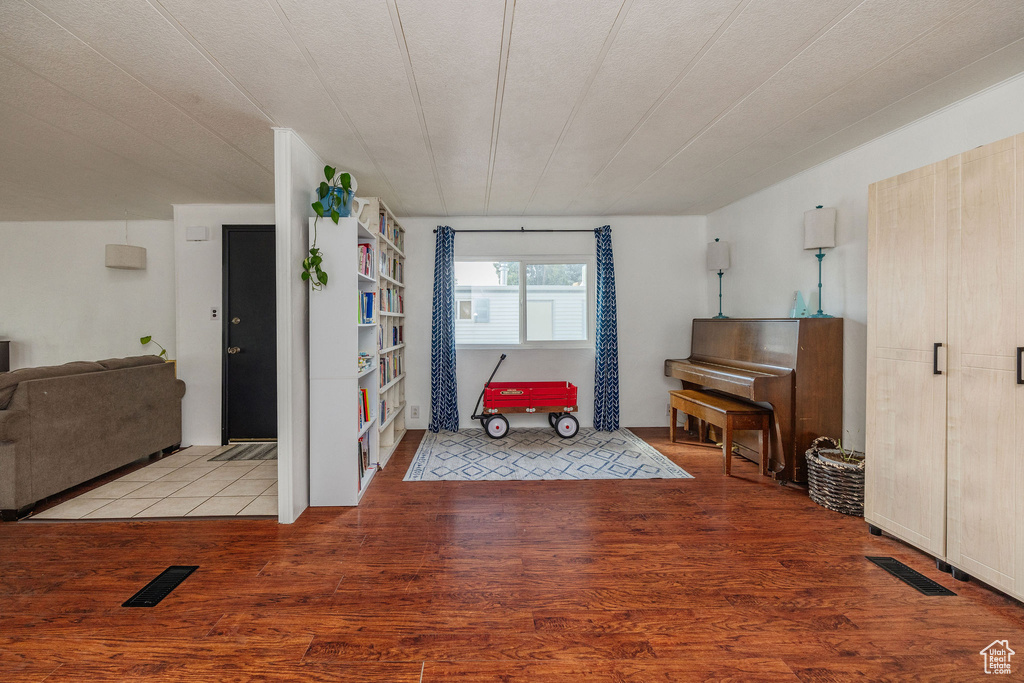 Interior space featuring light wood-type flooring