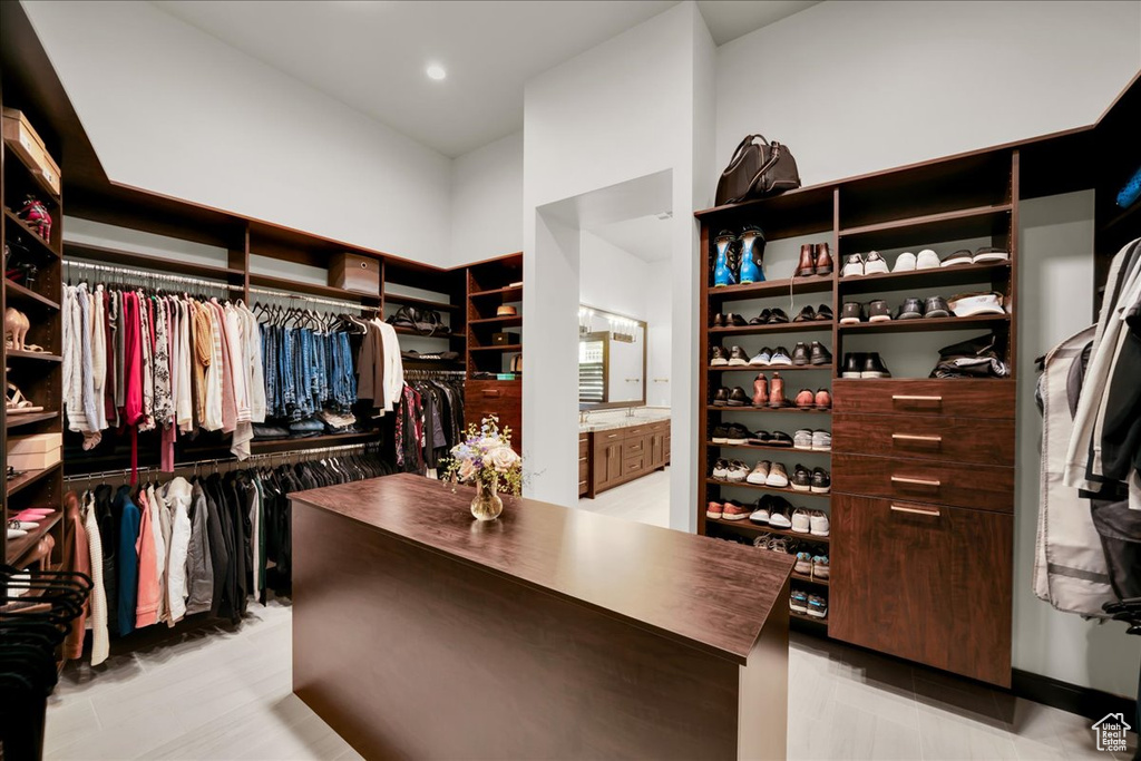 View of spacious closet